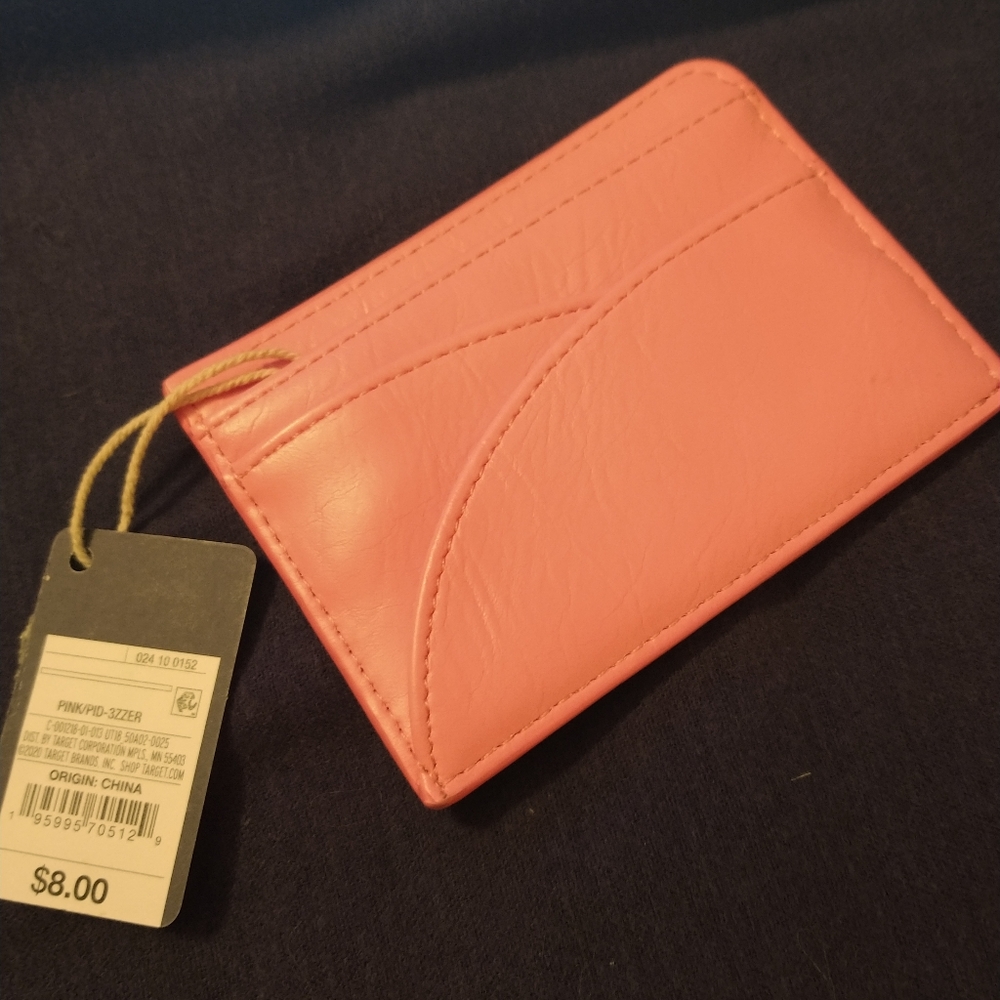 3 for💲25🌟carnation pink CARD HOLDER Case Wallet TARGET Universal Thread